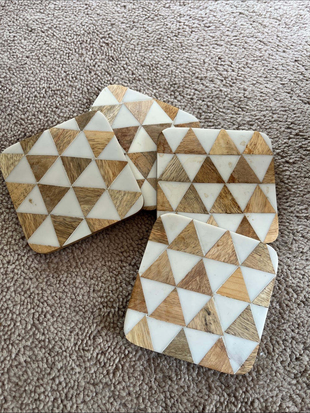 Drink coasters 4 perf condition